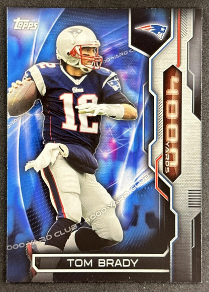 Tom Brady 2015 Topps 4000 Yard Club Patriots Front