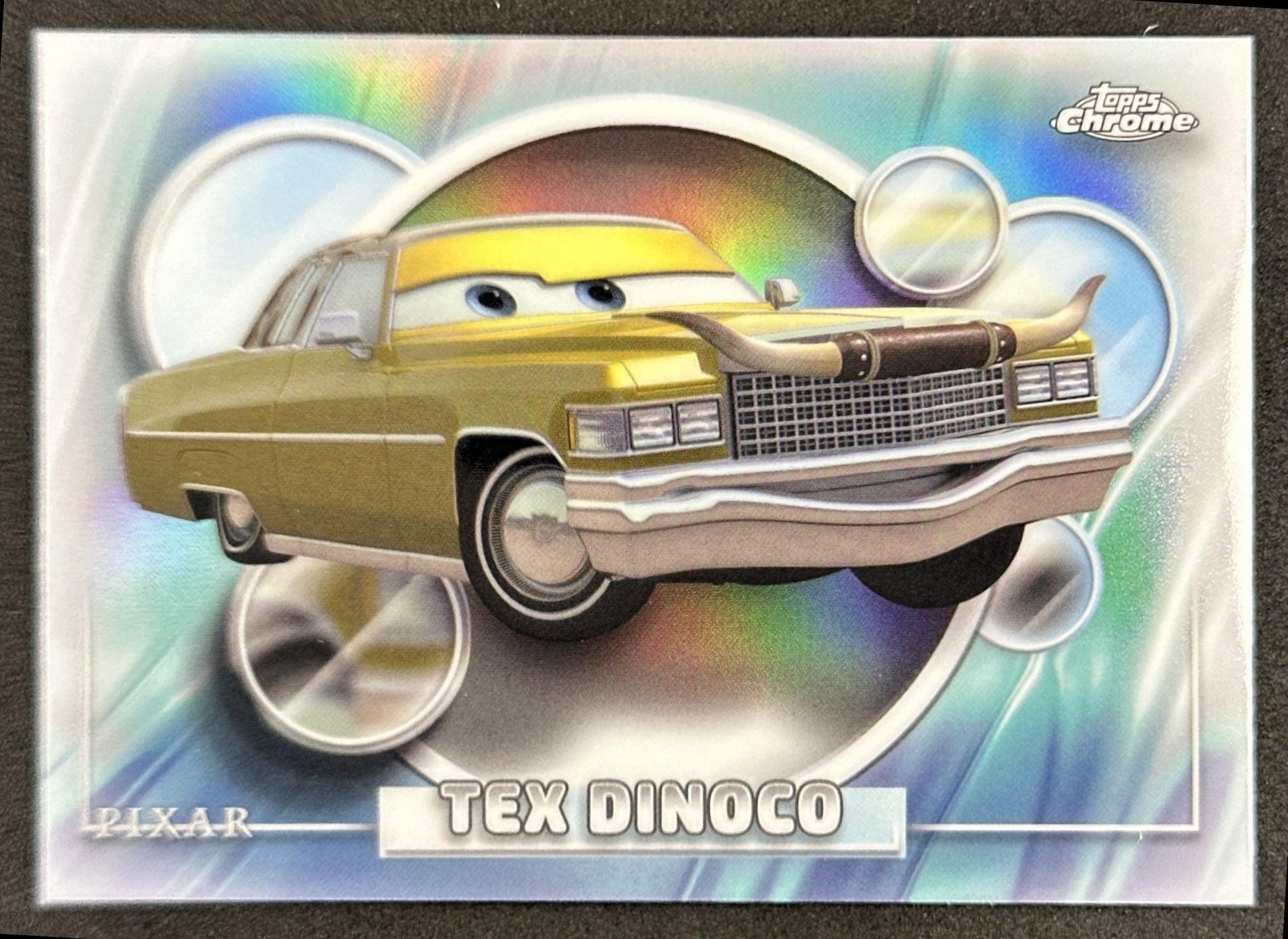 Tex Dinoco 2026 Topps Chrome Disney Refractor Cars Front