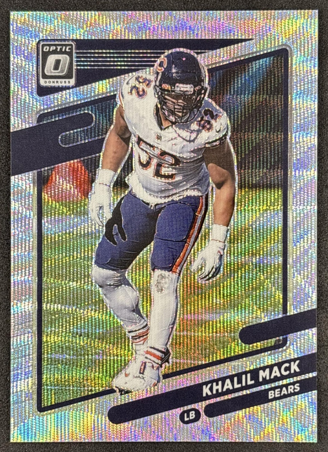 Khalil Mack 2021 Panini Donruss Optic Wave /299 Bears front