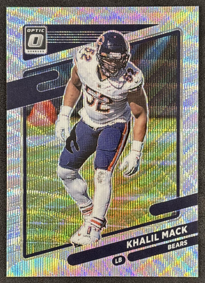 Khalil Mack 2021 Panini Donruss Optic Wave /299 Bears front