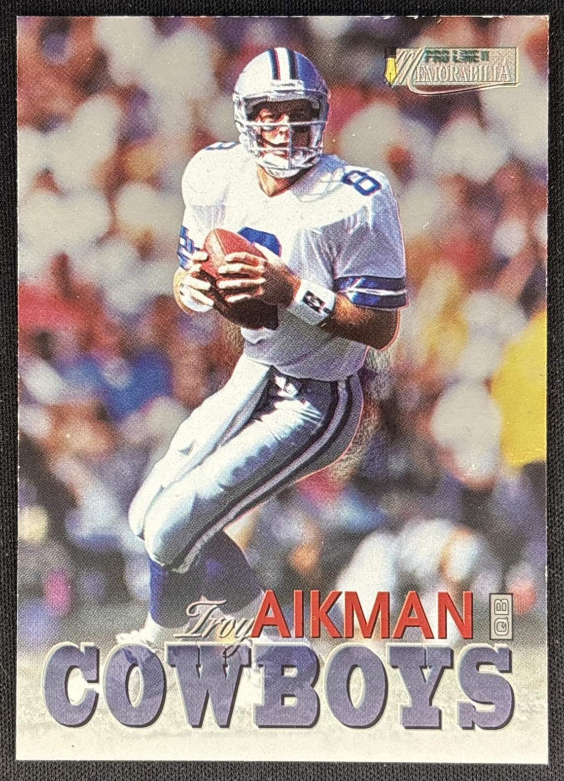 Troy Aikman 1996 Pro Line Memoribilia Cowboys Sports Trading Cards