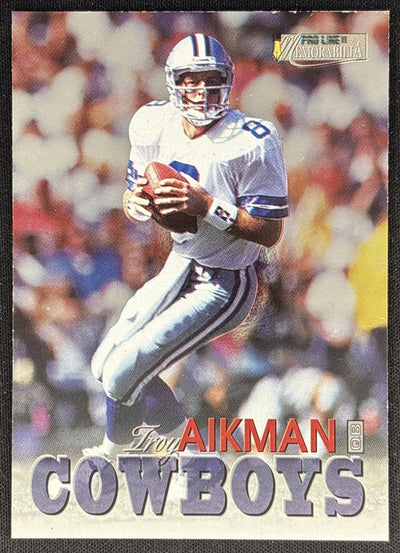 Troy Aikman 1996 Pro Line Memoribilia Cowboys Sports Trading Cards