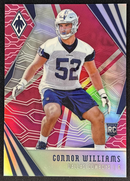 Connor Williams 2018 Panini Phoenix Pink /199 Cowboys Sports Trading Cards