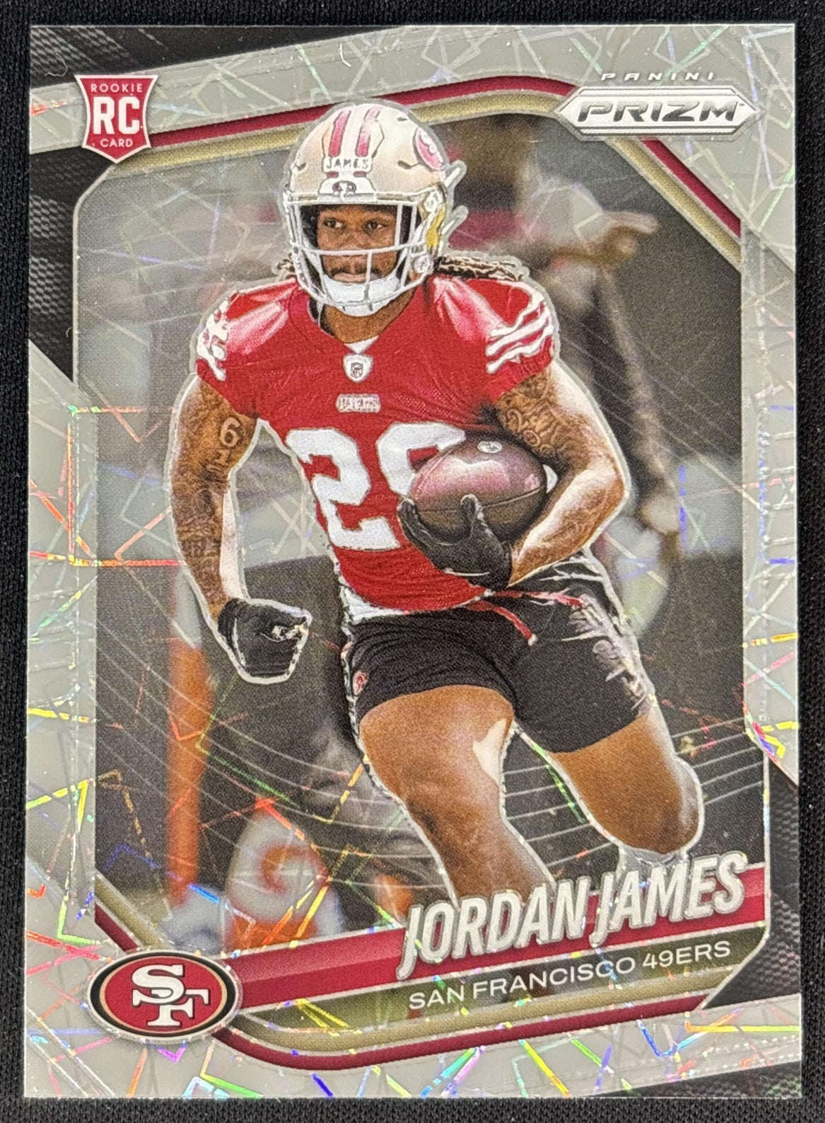 Jordan James 2025 Panini Prizm Lazer 49ers