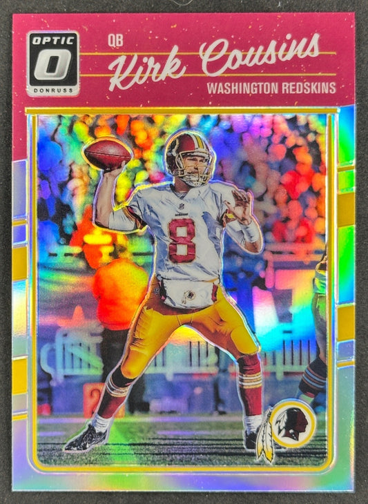Kirk Cousins 2016 Donruss Optic Holo Commanders Falcons - front