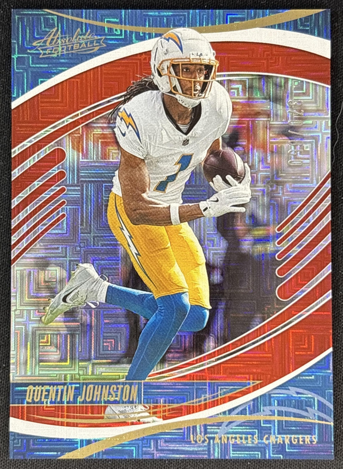 Quentin Johnston 2025 Panini Absolute Red Squares /850 Chargers
