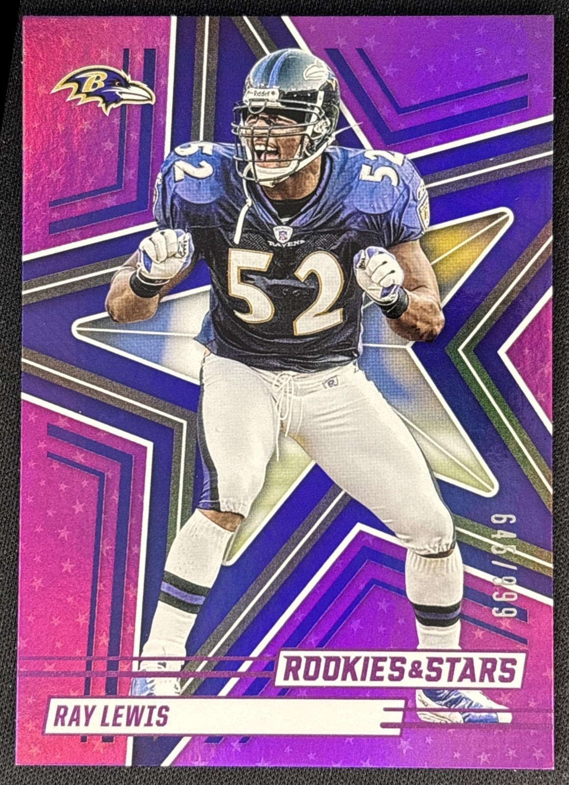 Ray Lewis 2025 Panini Rookies & Stars Purple /999 Ravens