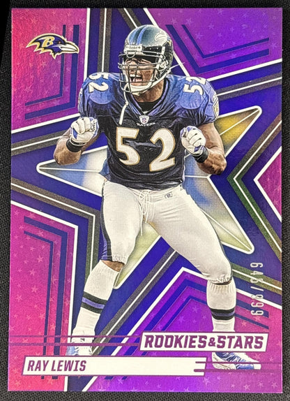 Ray Lewis 2025 Panini Rookies & Stars Purple /999 Ravens