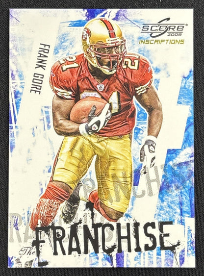 Frank Gore 2009 Panini Score Inscriptions Franchise /499 49ers Sports Trading Card