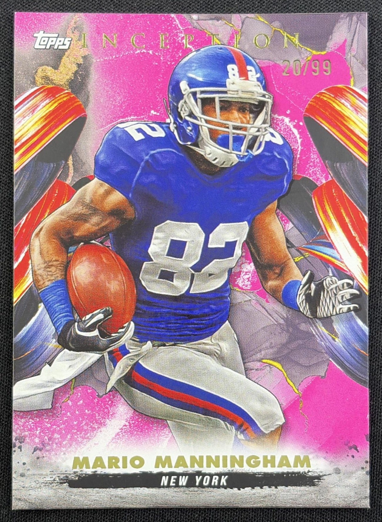 Mario Manningham 2024 Topps Inception Magenta /99 Giants