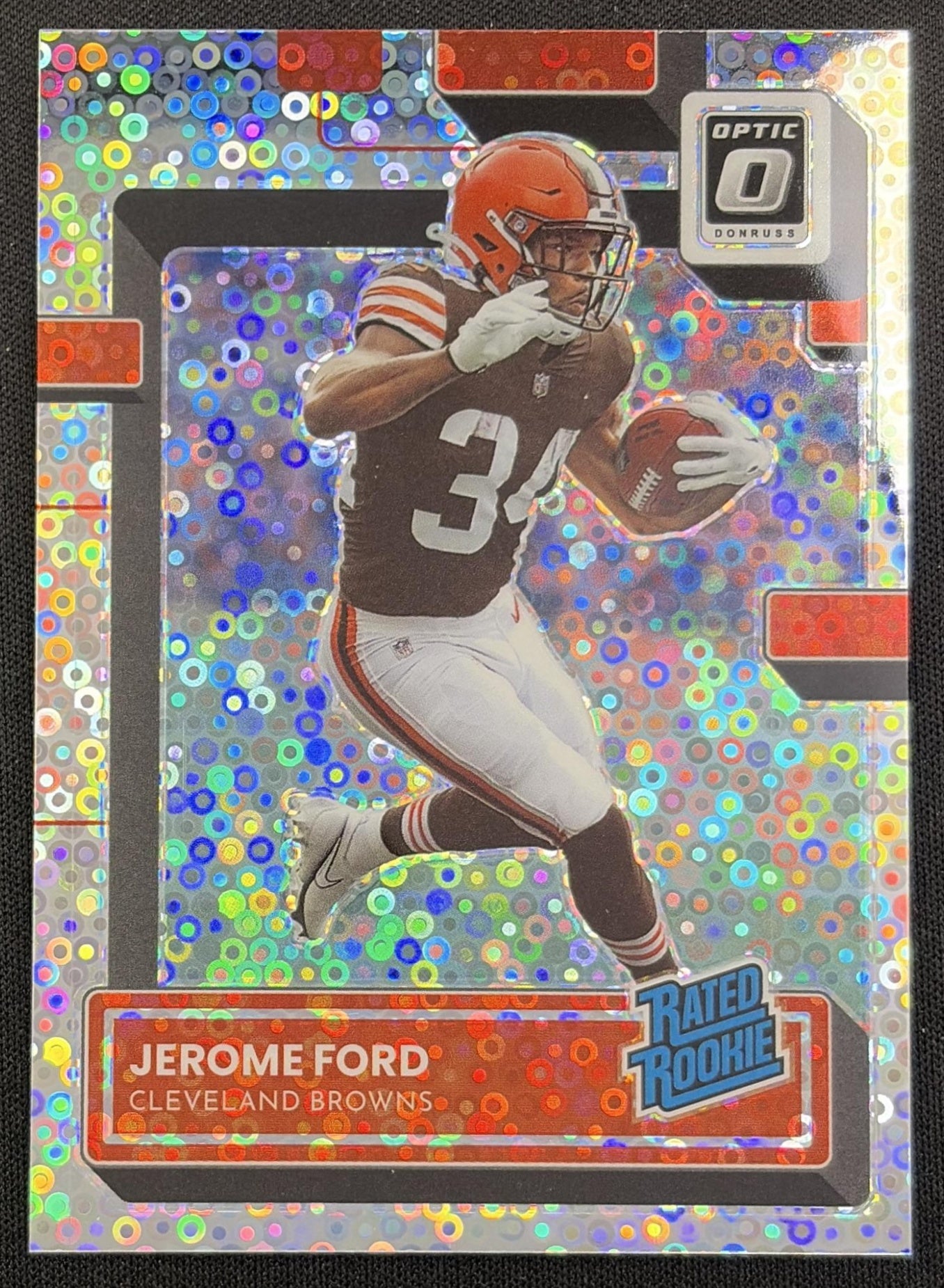 Jerome Ford 2022 Panini Donruss Optic Silver Circles /125 Browns