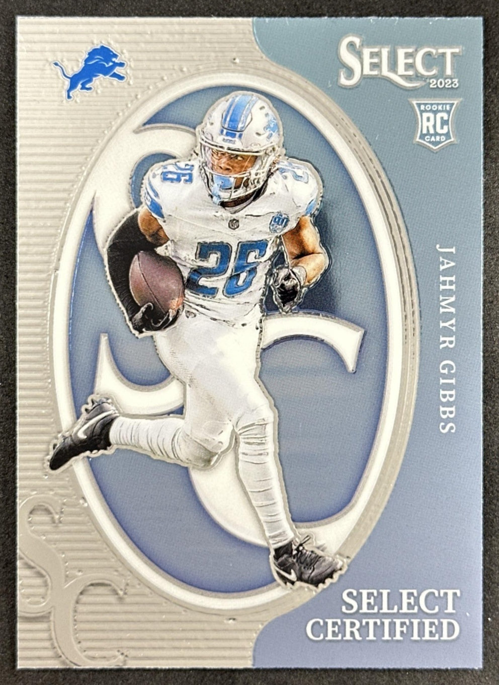 Jahmyr Gibbs 2023 Panini Select Certified Rookies Lions Sports Trading Card