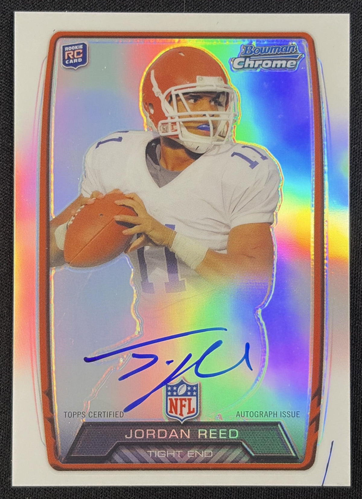 Jordan Reed 2013 Bowman Chrome Rookie Auto Refractor Gators Sports Trading Card