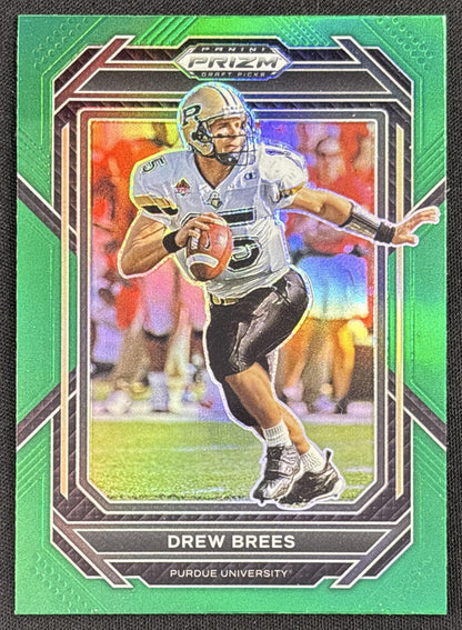 Drew Brees 2023 Panini Prizm Draft Picks Prizms Green Boilermakers