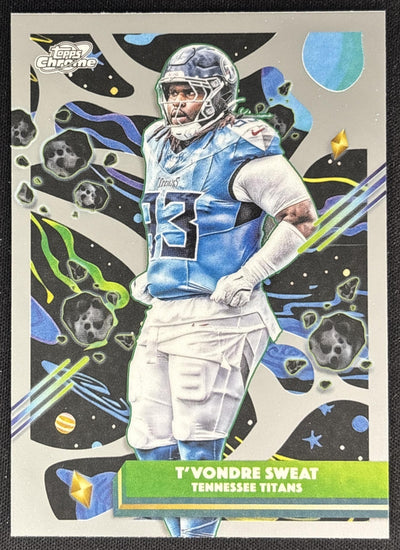 T'Vondre Sweat 2025 Topps Cosmic Chrome Titans Sports Trading Cards