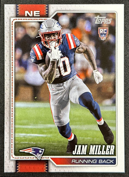 Jam Miller 2026 Topps Flagship Rookie Patriots Sports Trading Cards