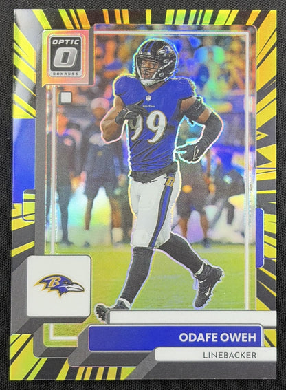 Patrick Queen 2022 Panini Donruss Optic Electricity /65 Ravens