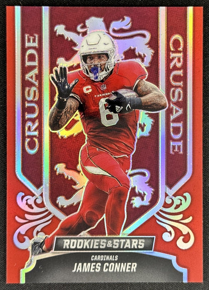 James Conner 2023 Panini Rookies & Stars Crusade Red /99 Cardinals