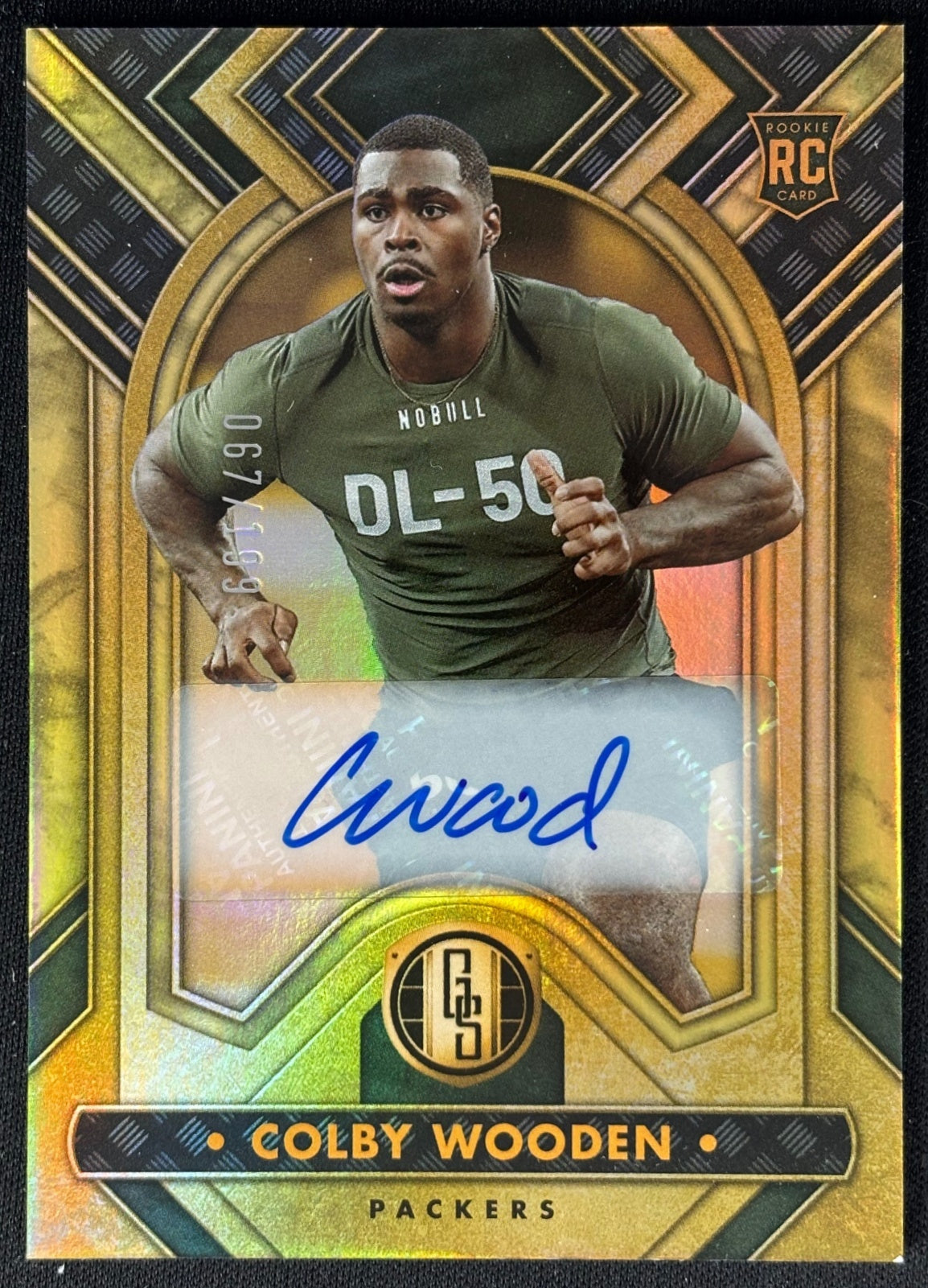 Colby Wooden 2023 Gold Standard Auto /199 Packers sports trading card