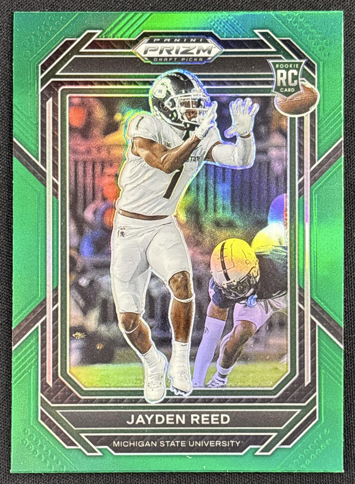Jayden Reed 2023 Panini Prizm Draft Picks Prizms Green Spartans