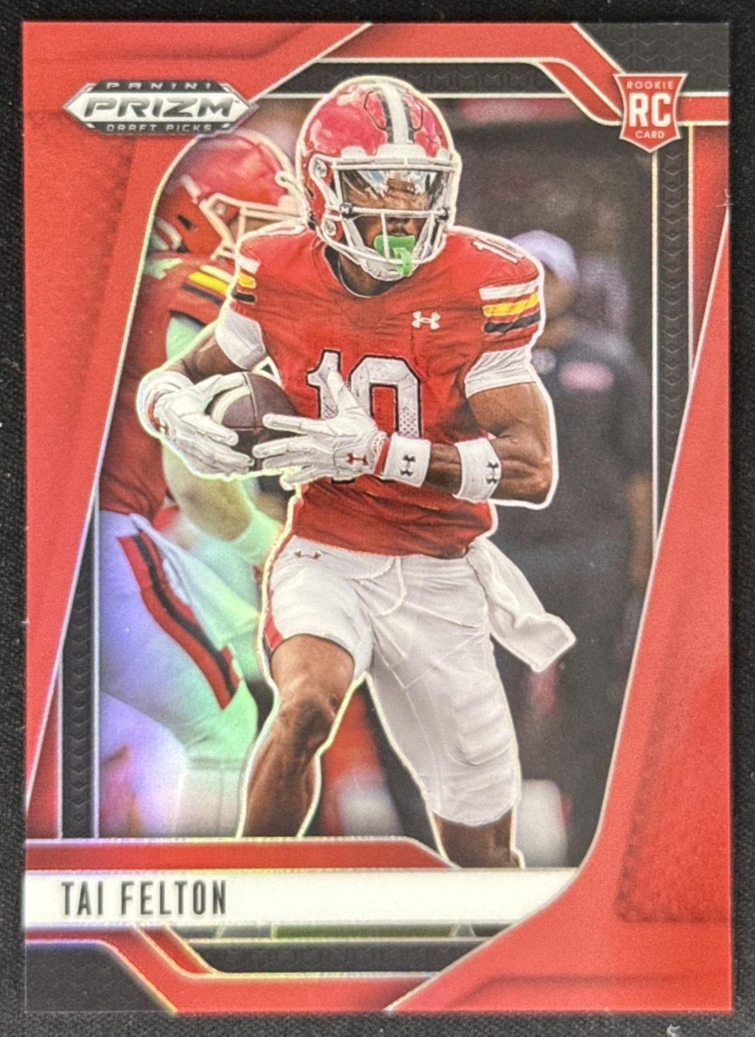 Tai Felton 2025 Panini Prizm Draft Picks Red /399 Terrapins Sports Trading Card