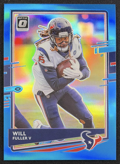 Will Fuller V 2020 Panini Donruss Optic Aqua Prizm /299 Texans