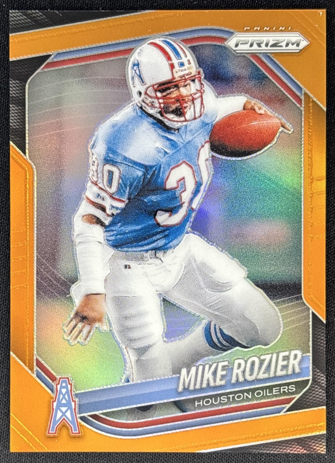 Mike Rozier 2025 Panini Prizm Orange /249 Oilers Sports Trading Cards