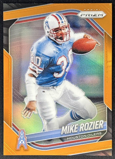 Mike Rozier 2025 Panini Prizm Orange /249 Oilers Sports Trading Cards