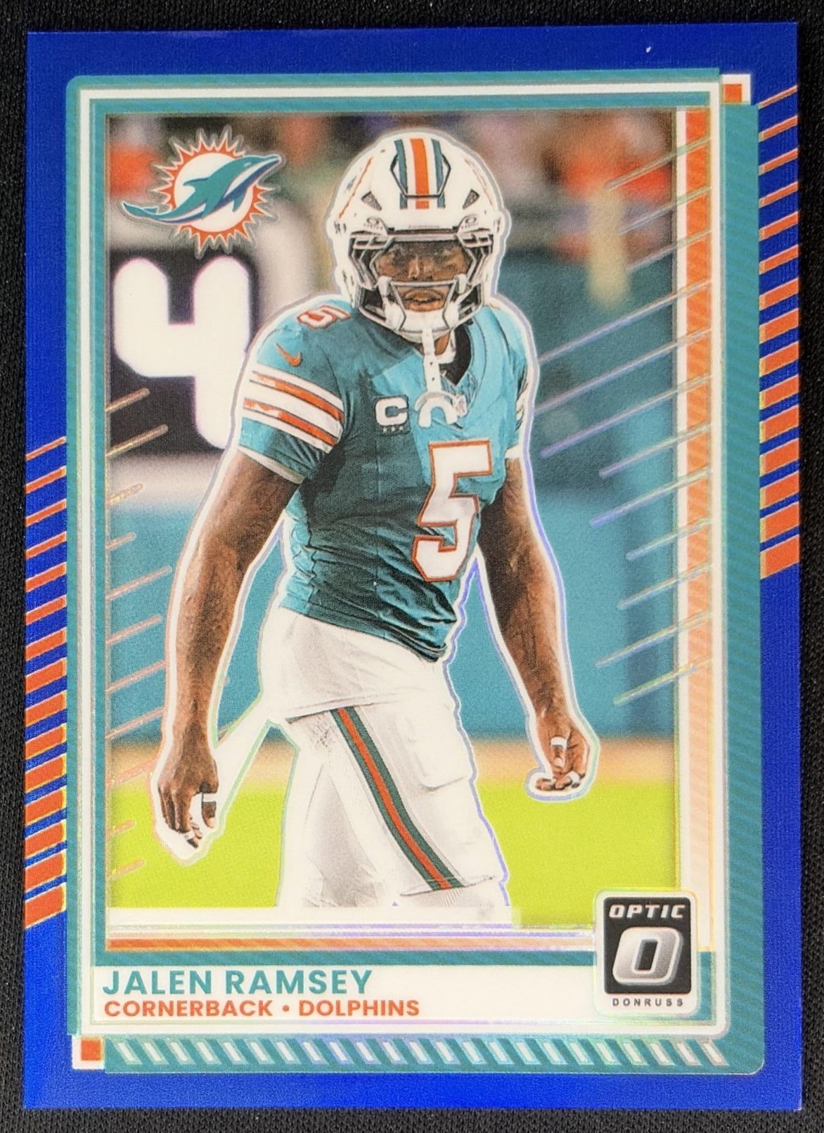 Jalen Ramsey 2025 Panini Donruss Optic Blue Prizm /249 Dolphins Default Title Sports Trading Cards