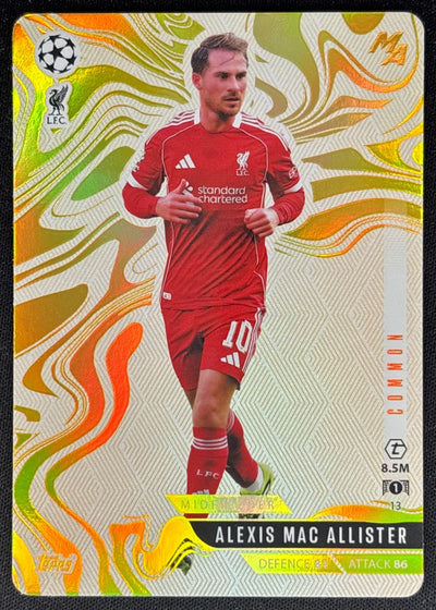 Alexis Mac Allister 2025 Topps Match Attax Common Sports Trading Cards