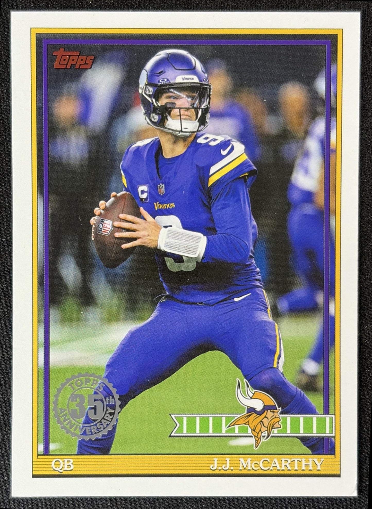 J.J. McCarthy 2026 Topps 1991 Vikings front