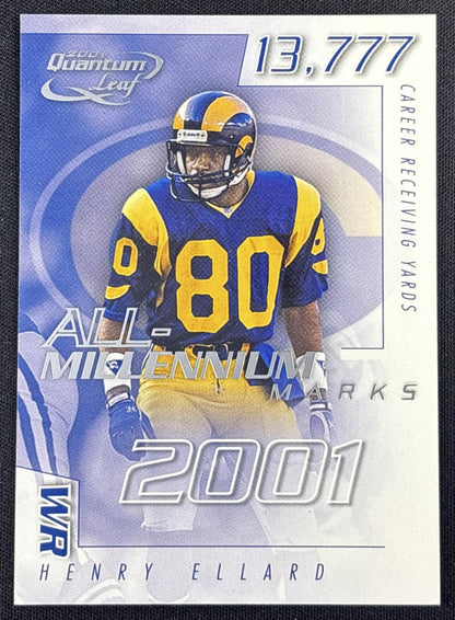 Henry Ellard 2001 Leaf Quantum All Millennium Marks /1000 Rams
