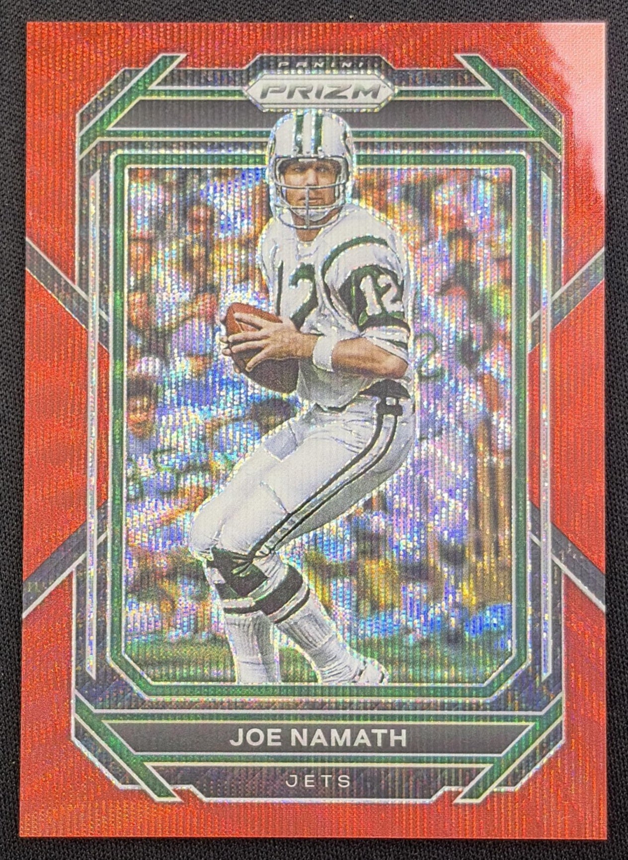 Joe Namath 2022 Panini Prizm Red Wave /149 Jets