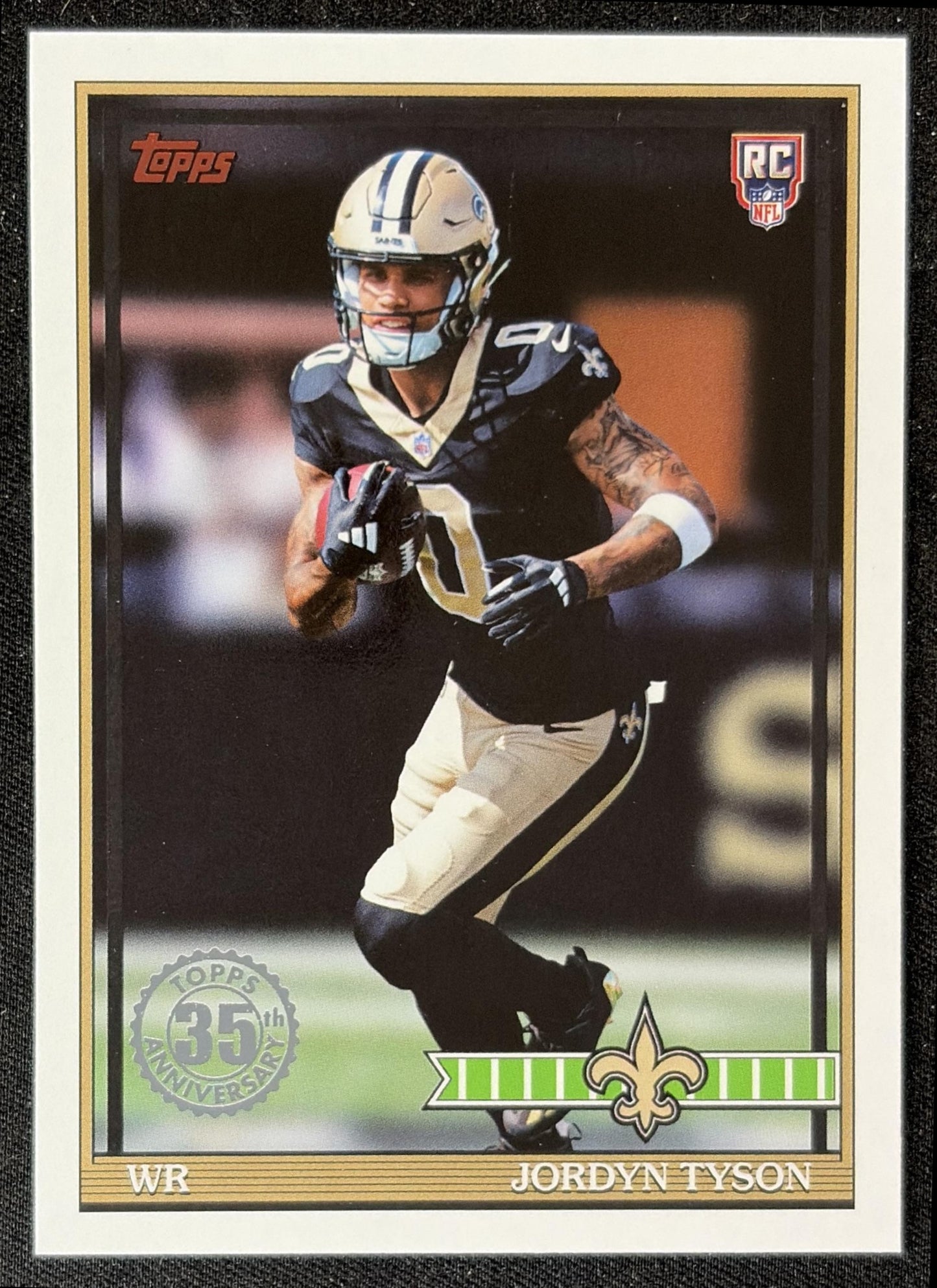 Jordyn Tyson 2026 Topps 1991 Rookie Saints front