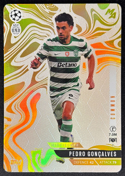 Pedro Goncalves 2025 Match Attax Madness UEFA Champions League Common Sporting Portugal Sports Trading Cards
