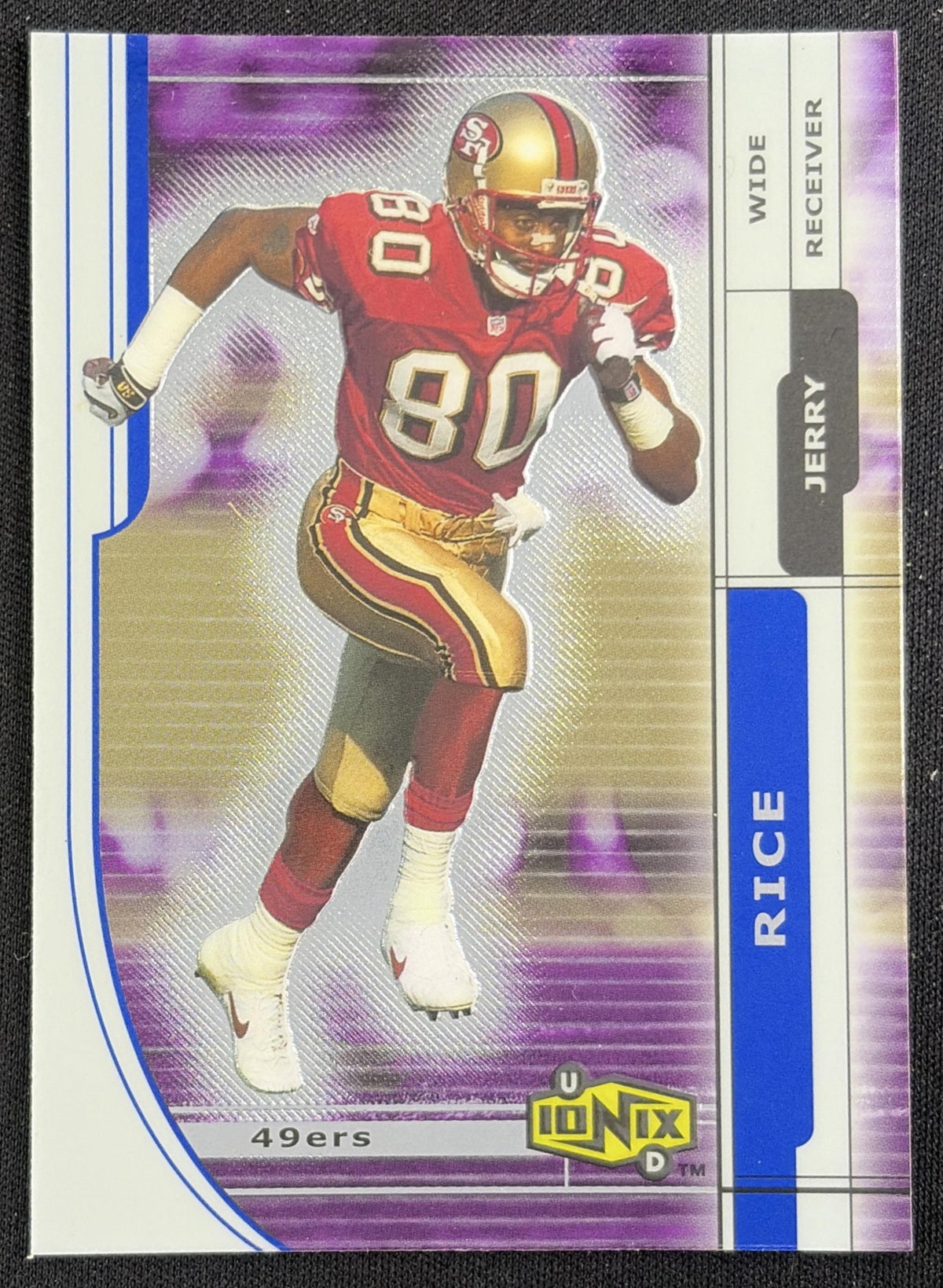 Jerry Rice 2000 Upper Deck Ionix 49ers Sports Trading Card
