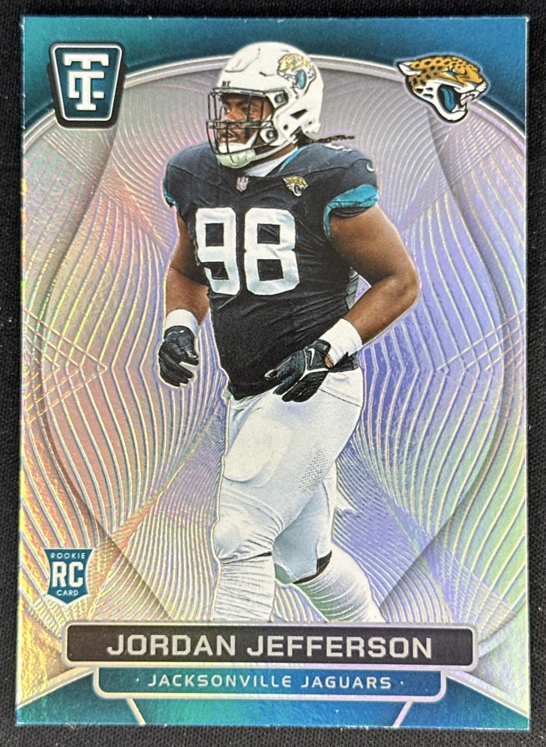 Jordan Jefferson 2024 Panini Totally Certified Rookies Mirror Jaguars front