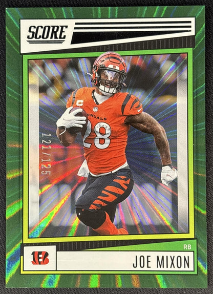 Joe Mixon 2022 Panini Score Spokes /125 Bengals