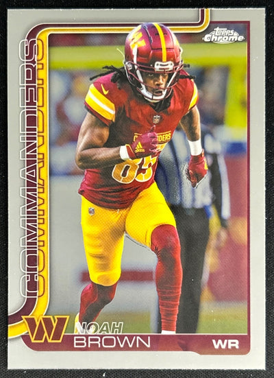 Noah Brown 2025 Topps Chrome Commanders Default Title Sports Trading Cards