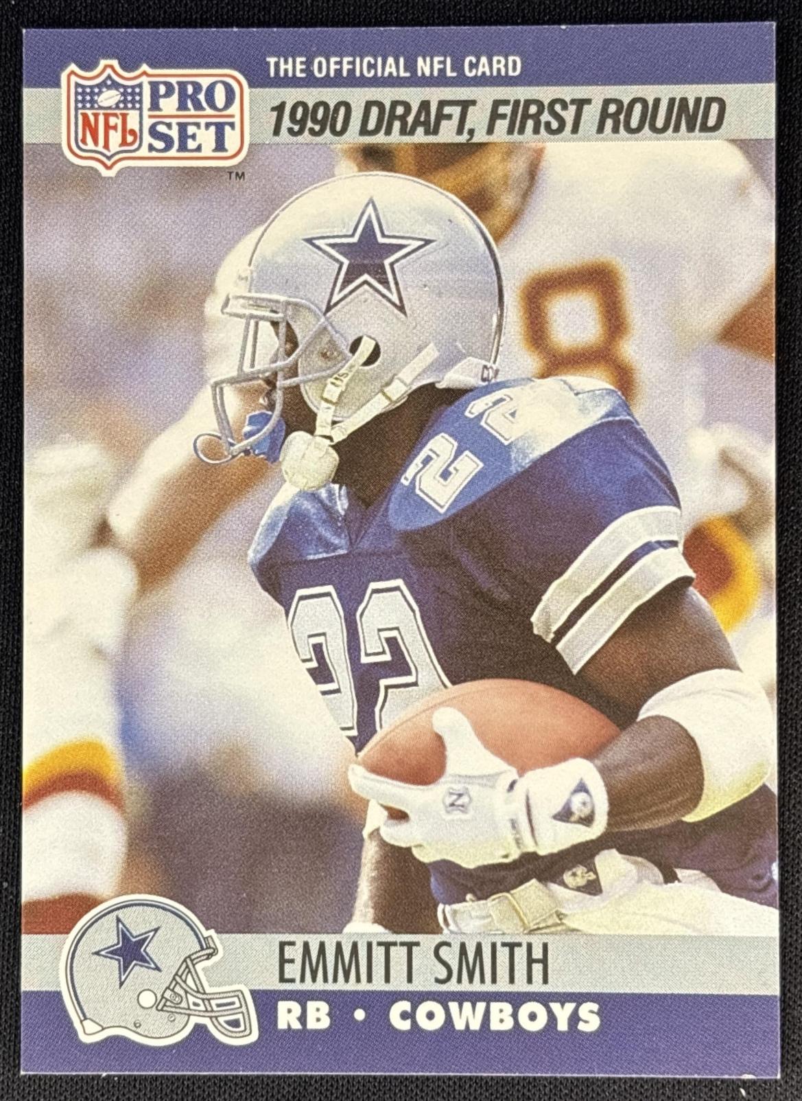Emmitt Smith 1990 Pro Set Cowboys - Dallas Cowboys