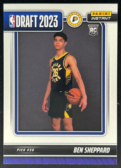 Ben Sheppard 2023 Panini Instant NBA Draft Night Pacers Sports Trading Cards