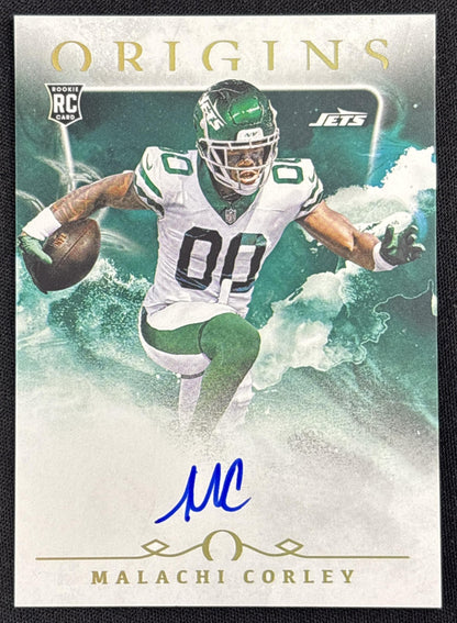 Malachi Corley 2024 Panini Origins Rookie Auto New York Jets