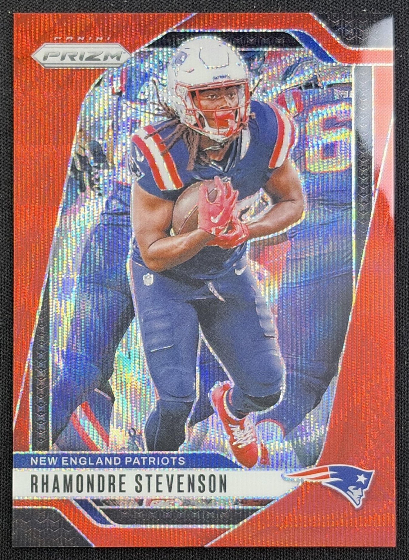 Rhamondre Stevenson 2024 Panini Prizm Red Wave /149 Patriots