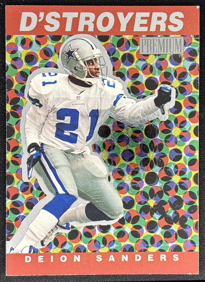 Deion Sanders 1998 Skybox Premium D'stroyers Cowboys