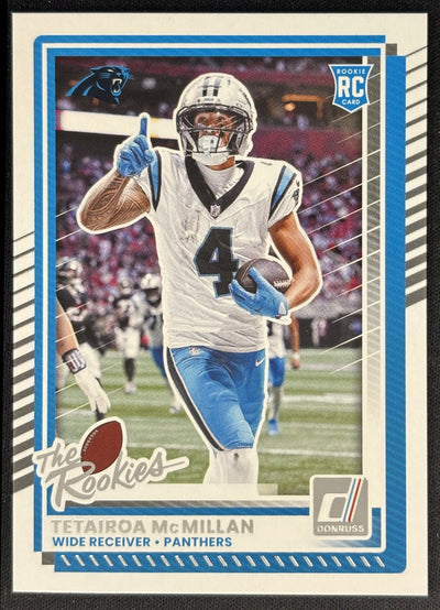 Tetairoa McMillan 2025 Panini Donruss Rookies & Highlights Panthers Sports Trading Cards
