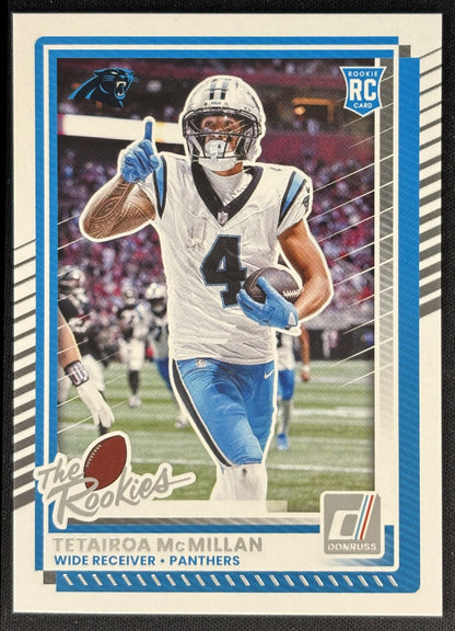Tetairoa McMillan 2025 Panini Donruss Rookies & Highlights Panthers Sports Trading Cards