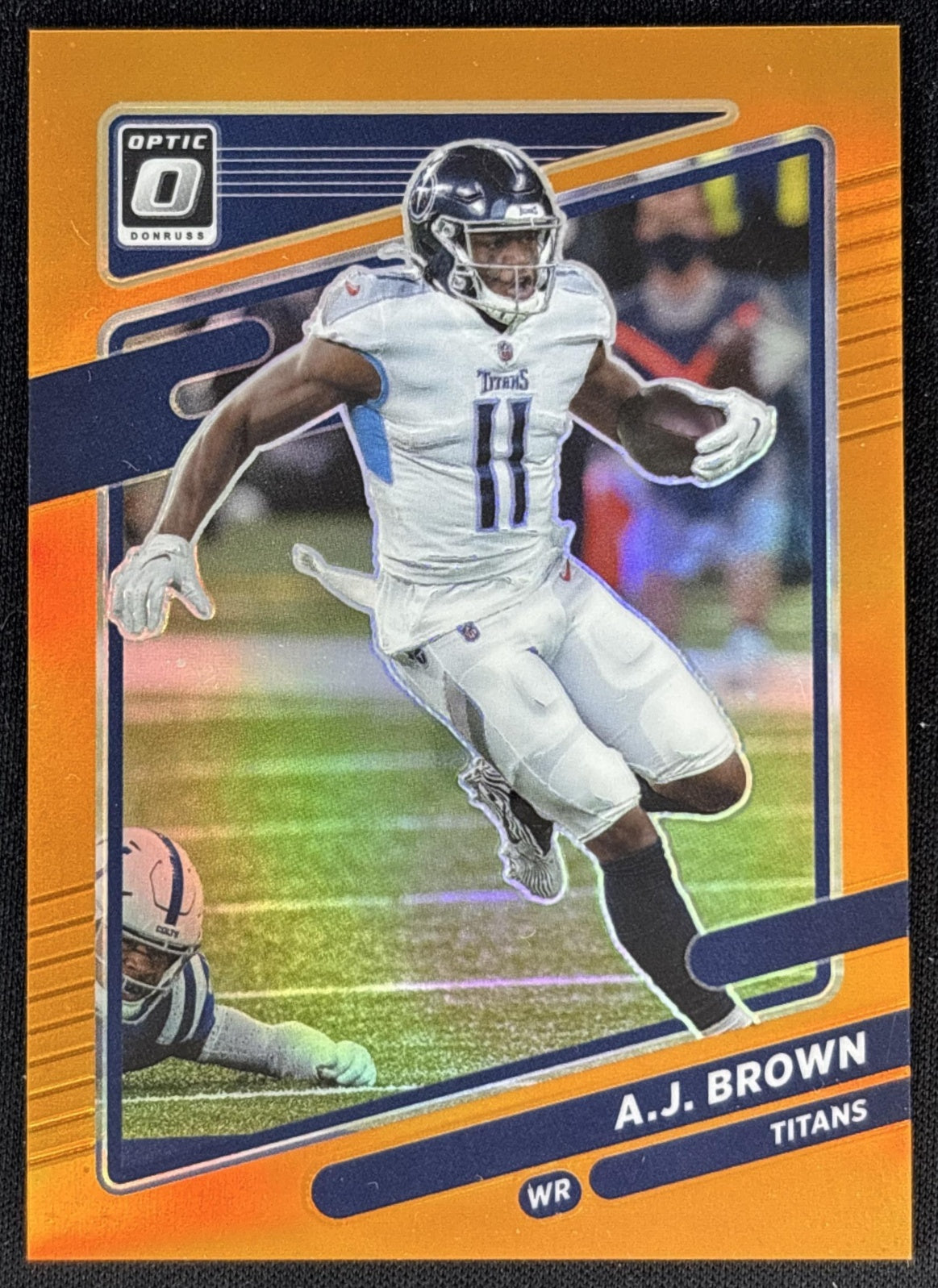A.J. Brown 2021 Panini Donruss Optic Orange /199 Titans Sports Trading Cards