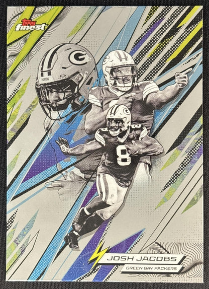 Josh Jacobs 2025 Topps Finest Power Kings