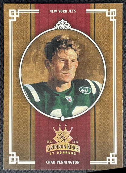 Chad Pennington 2005 Donruss Throwback Threads Gridiron Kings Bronze /500 Jets front