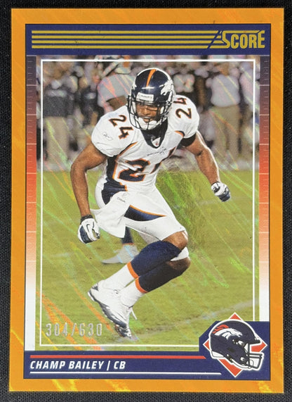 Champ Bailey 2024 Panini Score Lava /630 Broncos front
